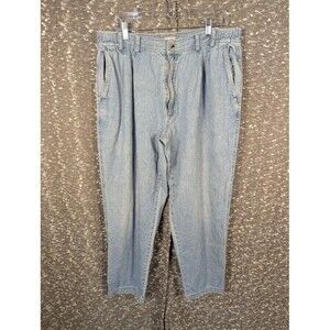 Vintage Bugle Boy Light Wash Denim Jeans Button Back Pockets Men's‎ 36x30